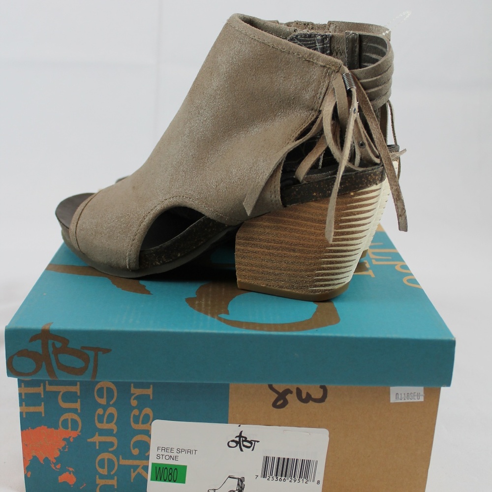 OTBT Heeled Sandal Booties Open Toe Open Heel NEW - Picture 5 of 7